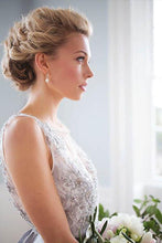 Illusion A-line/Princess Illusion Bodice Sleeveless Wedding Dresses