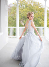 Illusion A-line/Princess Illusion Bodice Sleeveless Wedding Dresses