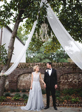 Illusion A-line/Princess Illusion Bodice Sleeveless Wedding Dresses