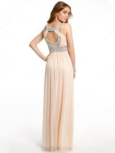 Pink Adorable Chiffon Floor-length Sleeveless A-line Prom Dresses