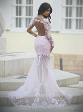 Trumpet/Mermaid Lace Short Sleeves Scoop Neck Prom Dresses