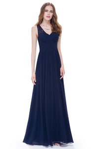 A-Line/Princess Chiffon Floor-Length Evening Dresses