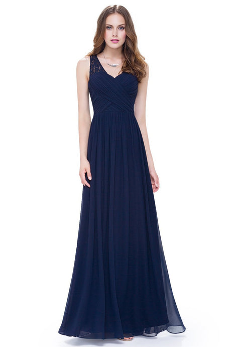 A-Line/Princess Chiffon Floor-Length Evening Dresses