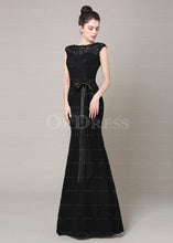 Black Ethereal Trumpet/Mermaid Sleeveless Black Bridesmaid Dresses