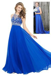 Royal Blue 2019 Outstanding Beaded  Prom Dresses