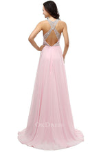 Pink 2019 Outstanding Beaded  Prom Dresses