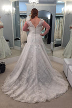 Sweep Train Lace Plus Size Wedding Dresses