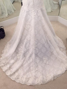 Sweep Train Lace Plus Size Wedding Dresses