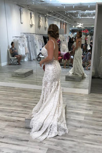 Trumpet/Mermaid Spaghetti Straps  Lace Wedding Dresses