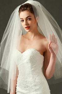 Multi Layers Simple Bridal Veil 80cm*100cm