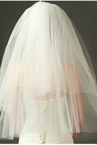 Multi Layers Simple Bridal Veil 80cm*100cm