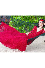 Red Backless Lace Sleeveless V-neck Beading Prom Dresses