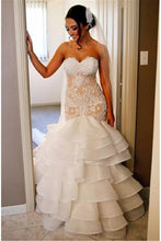 White Delicate Natural Applique Sleeveless Sweep Train Wedding Dresses