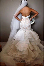 White Delicate Natural Applique Sleeveless Sweep Train Wedding Dresses