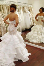 White Delicate Natural Applique Sleeveless Sweep Train Wedding Dresses