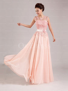 Superb A-line/Princess Chiffon Long/Floor-length Prom Dresses