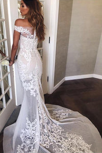 Trumpet/Mermaid Lace Floor-Length Sweetheart Wedding Dresses