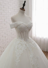 Trumpet/Mermaid Tulle Sweetheart   Appliques Lace Wedding Dresses With Beading