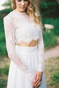 Lace Long Sleeves Wedding Dresses