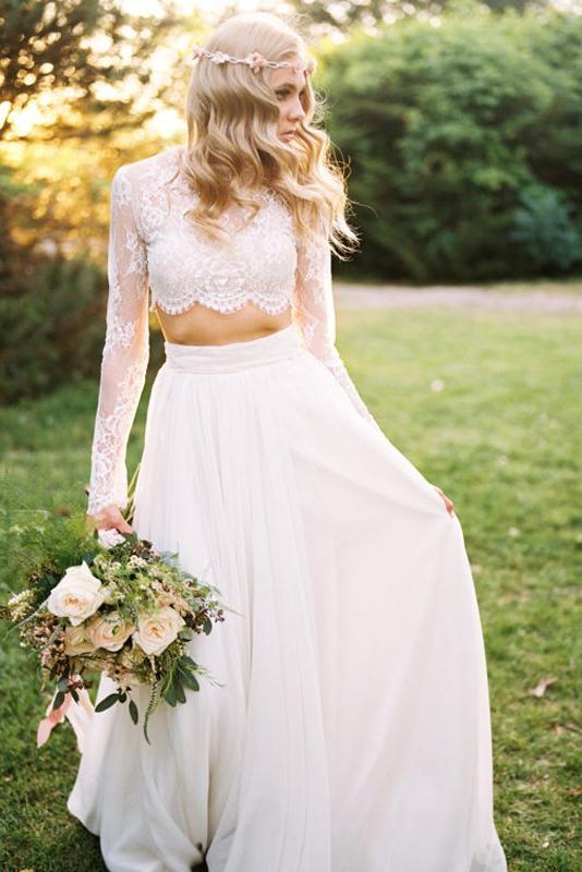 Lace Long Sleeves Wedding Dresses