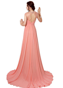 Best Sleeveless Jewel Chiffon Evening Dresses