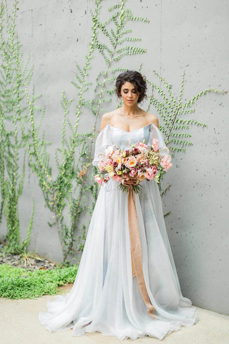 A-line/Princess Sweetheart Sweep Train Wedding Dresses