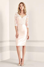 Sheath Half Sleeves V-neck Mother of the Bride Dresses