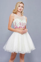 A-line/Princess Two-Piece Beading Short Formal Cocktail Dresses