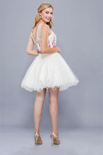 A-line/Princess Two-Piece Beading Short Formal Cocktail Dresses