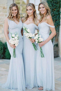 Ice-Blue Bridesmaid Dresses – Okeydress