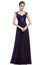 OKdress Chiffon Long Grape Formal Prom Dress