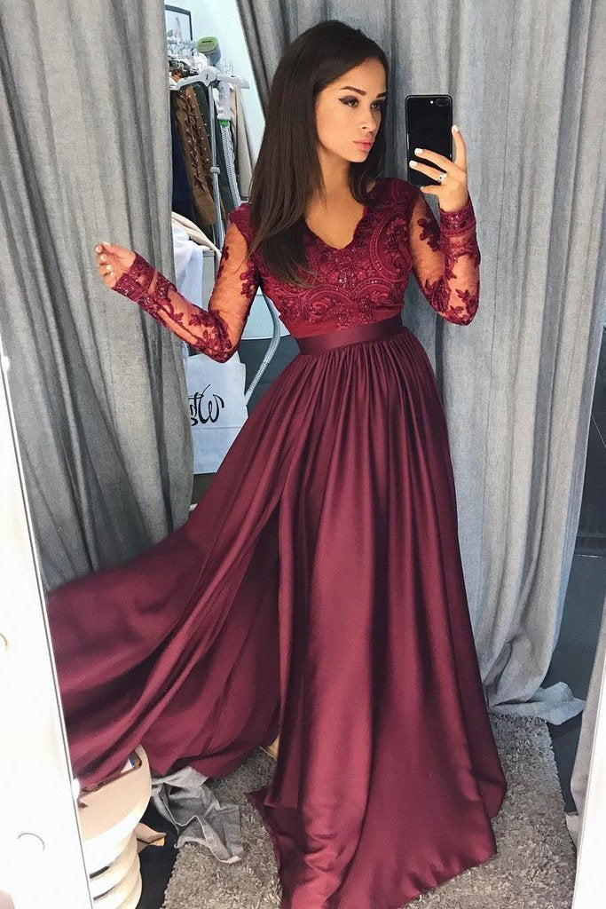 lace top formal dress
