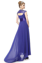 OKdress Chiffon Long Royal Blue Formal Prom Dress