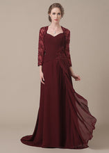 Appealing Chiffon Floor-length Sweetheart Mother of the Bride Dresses