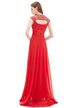 OKdress Chiffon Long Red Formal Prom Dress