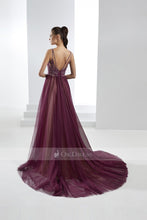 Marvelous Tulle Sleeveless Sweetheart Spaghetti Straps Prom Dresses