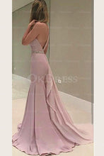 Enchanting Zipper Square Neckline Natural Chiffon Prom Dresses