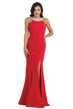 Red Long Prom Dresses Evening Party Formal Gown