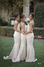 Trumpet/Mermaid Sweetheart Sleeveless Sweep Train Bridesmaid Dresses