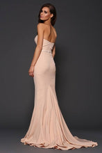 Strapless Trumpet/Mermaid Sweetheart Sleeveless Sweep Train Pearl Pink Prom Dress