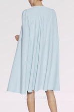 Sleeveless Mother of the Bride Dresses with Cape Outfit