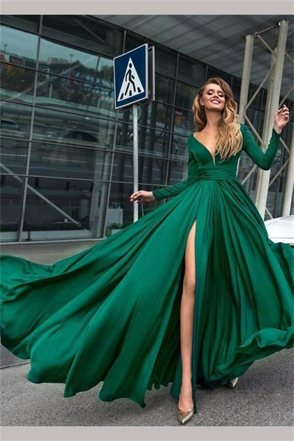 Red Sequined Mermaid Prom Dresses Sexy Open Front Long Sleeves Evening Gowns  Sparkly Floor Length Saudi Arabia Formal Party Dress From Sexypromdress,  $82.42 | DHgate.Com