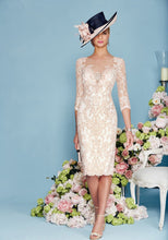 3/4 Sleeves Sheath/Column Chiffon Lace Mother of the Bride Dresses