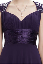 OKdress Chiffon Long Grape Formal Prom Dress