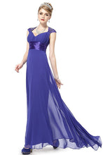 OKdress Chiffon Long Royal Blue Formal Prom Dress