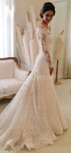 Admirable Lace Court Train Natural Wedding Dresses