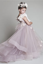 Generous Organza Flower(s) Ball Gown Flower Girl Dresses