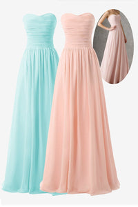 209 Pretty Pearl Pink A-line Sweetheart Bridesmaid Dresses