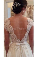 Charmed Floor-length Scoop Natural Wedding Dresses