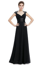 OKdress Chiffon Long Black Formal Prom Dress